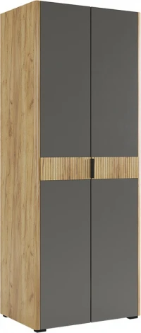 Адам Шкаф двухдверный, цвет дуб крафт золотой/графит Mebelson (арт.MSA-03.2564)