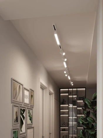 Трековая система в сборе накладная однофазная 220V Hesby Lighting Skylite №5 HSBL_kompl_S005_NI4W3K