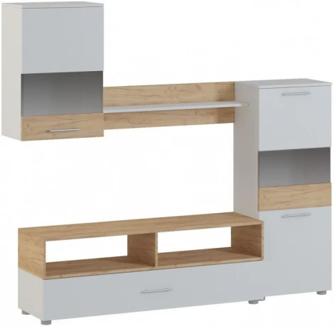 Готовая гостиная Алваро (Алваро белая / дуб золотой) Woodville арт.398915