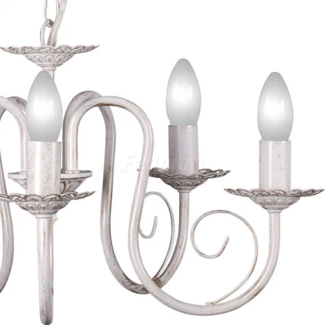 Люстра подвесная Day&Night, 5 ламп, белый с золотом