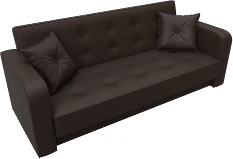 Диван-книжка Тур (Коричневый/Экокожа) Лига Диванов арт.121788