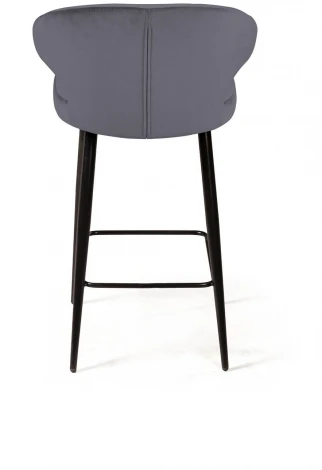 Стул полубарный Richard, бархат серый 27 Top Concept RICHARD 80764