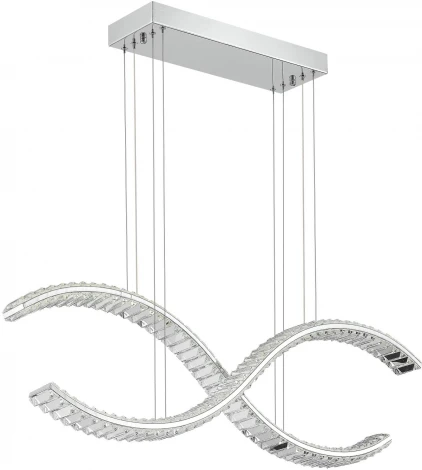 Подвесной светильник ST Luce Aceno SL6206.103.44 Хром/Прозрачный LED 1*44W 3000K (220V, на тросе)