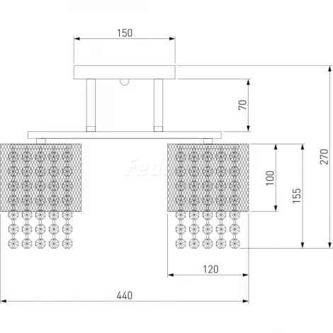 Потолочная люстра Eurosvet Bonnie 30137/5 хром (220V)