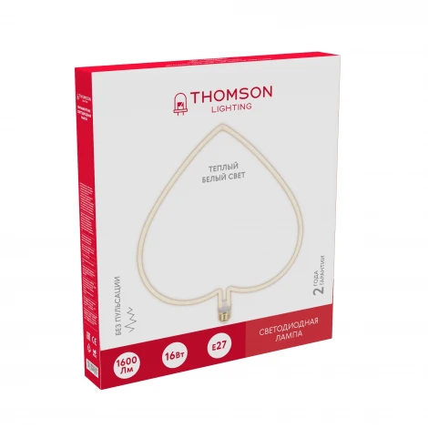 Лампочка светодиодная филаментная белая трубка E27 16W Thomson Deco Heart-2 TH-B2409