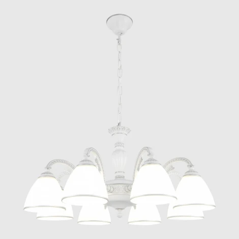 Подвесная люстра Arte Milano AM340837 340837/8 WT+SL (220V, на цепи)