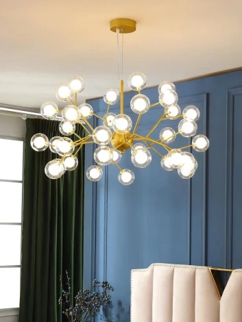 Подвесная люстра Alfa Light F2024-26 (220V, на тросе, шарики)