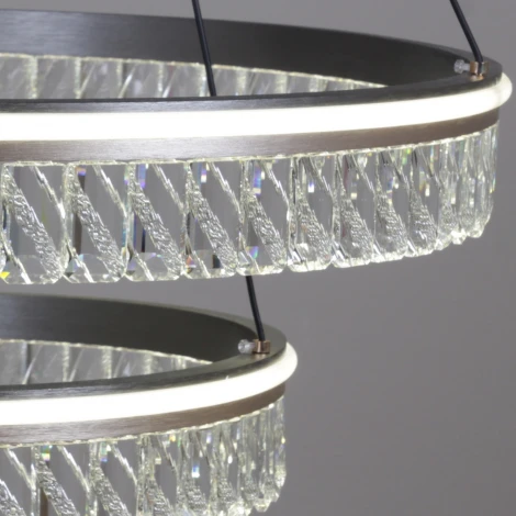 Подвесной светильник светодиодный с пультом Reluce 55008-0.4-600+400 (регулировка яркости, 220V, на тросе)