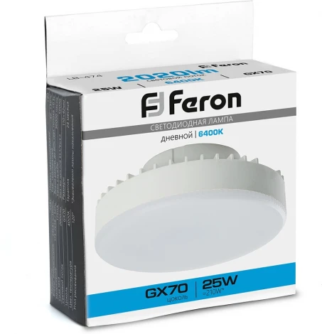 Лампа светодиодная Feron 38270 LB-474 GX70 25W 6400K