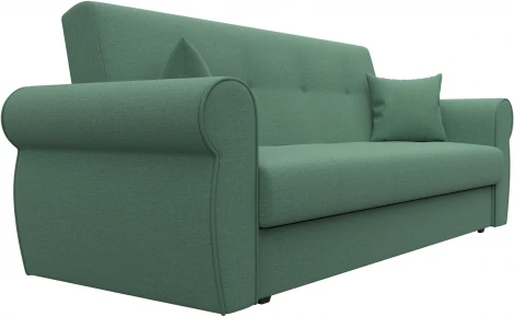 Диван-книжка Лига-019 (Зеленый/Рогожка) Лига Диванов арт.124988