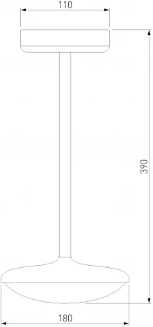 Уличный потолочный светильник светодиодныйElektrostandard Portal 35162/H