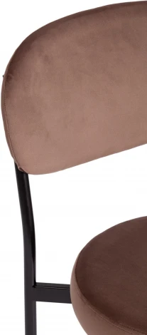 Стул REVO (mod. 7033) / 1 шт. в упаковке (Ткань,Металл /Коричневый,Черный)
