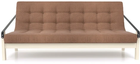 Диван Arsko Локи беленый дуб коричневая рогожка