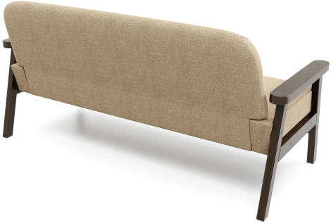 Диван Arsko прямой Флори М венге рогожка бежевая