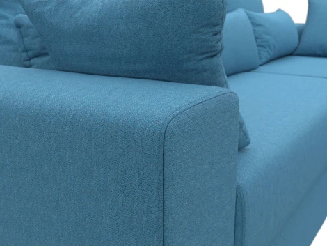 Диван угловой Майами правый угол (Голубой/Рогожка) Лига Диванов арт.121160