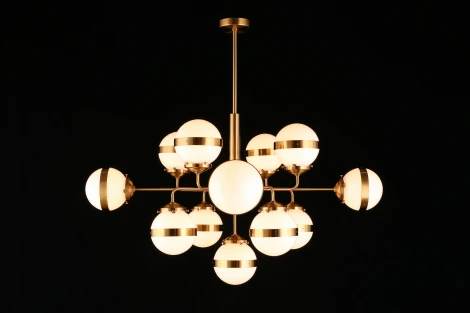 Потолочная люстра на штанге Aployt Nika APL.819.07.13 (220V, шарики)