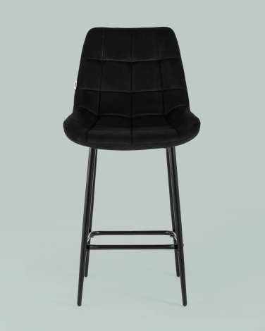 Стул полубарный Stool Group Флекс велюр черный УТ000025265