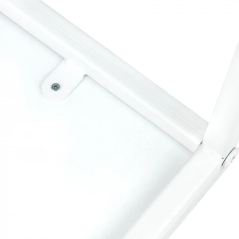 Стол журнальный МеталлАрт М002 белый мрамор/белый Mebelik 009487