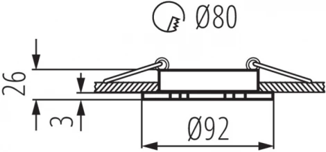 Встраиваемый точечный светильник Kanlux SEIDY 19456 (12V, круглые)
