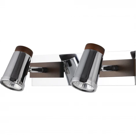 Спот N-Light 6205A 6205A/2GU10 chrome + brown wood