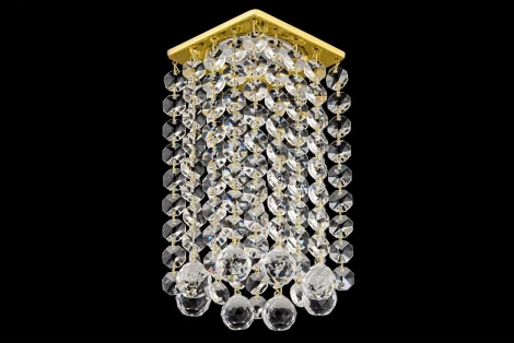 Встраиваемый светильник хрустальный Dio D'Arte Tayo Gold GU10.5.14.8x8.108 G