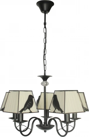 Подвесная люстра Toplight Donna TL7510D-05BL (220V, на цепи, птички)