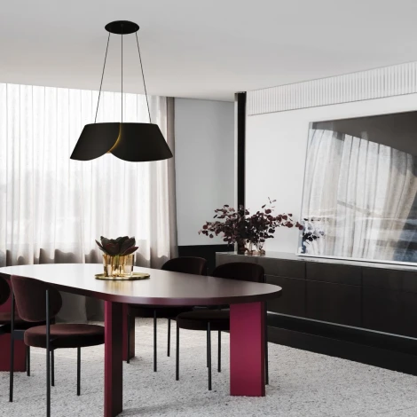 Подвесной светильник светодиодный Loft It Lane 10370P Black (220V, на тросе)