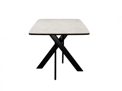 Стол DikLine DB110 Хромикс белый/опоры черные арт.00-00079992