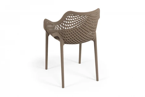 "Беллини" стул пластиковый, цвет бежево-коричневый 4SIS 203046 B-brown