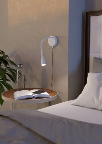 Спот светодиодный с выключателем для чтения на гибкой ножке Eglo Olivandino 1 901782