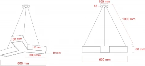 Подвесной светильник светодиодный ЭРА SPO-141-B-40K-028 (220V, на тросе, IP40)