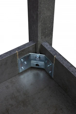 Стол обеденный 00092 Hesby ЛДСП/Темно-серый арт.HSBB_00092