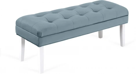 Банкетка Adel ОГОГО (арт.860310), (Ткань/Белый,Голубой)