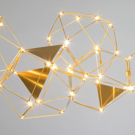 Подвесной светильник светодиодный Eurosvet Uma 90368/7 медь (220V, на тросе)