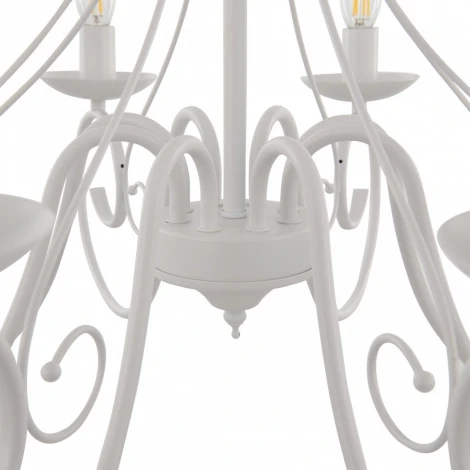 Подвесная люстра Arte Milano AM349159 349159/8 WT (220V, на цепи, подсвечник, свеча)