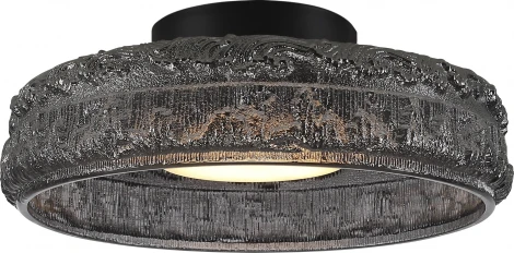 Настенный светильник ST Luce Antike SL6143.412.01 черный/дымчатый LED 1*15W 4000K (220V, круглые)