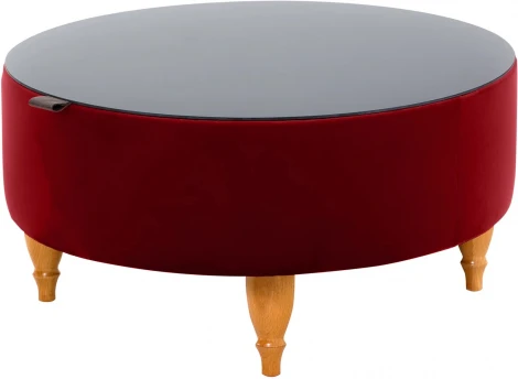 Стол журнальный Italia ОГОГО (арт.339989), (ЛДСП/Красный)