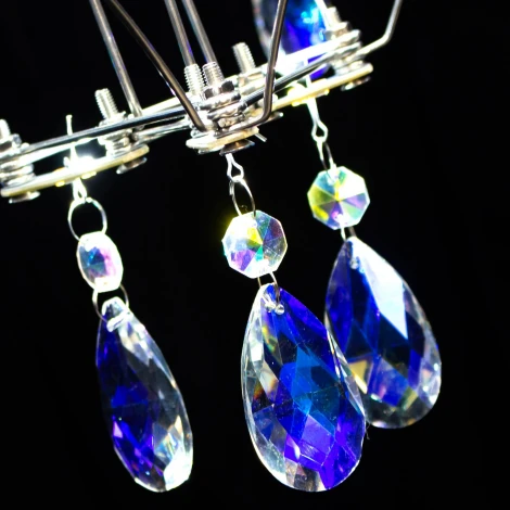 Подвесная люстра светодиодная хрустальная с пультом ILLUMICO IL0606-900HX-57 Ether