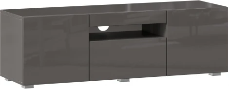 Тумба ТВ Бруклин, 1200 Оникс серый глянец, Любимый дом