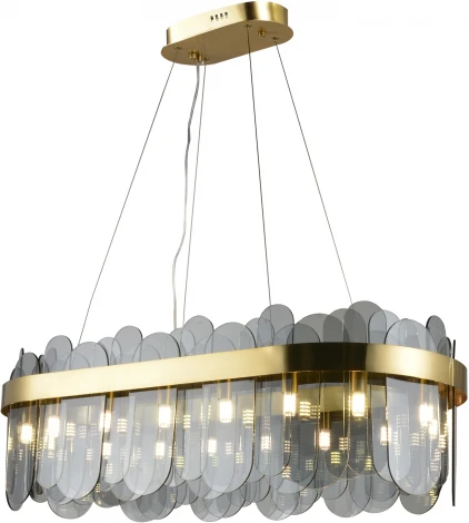 Подвесная люстра Natali Kovaltseva Valencia 91000/15C GOLD SATIN