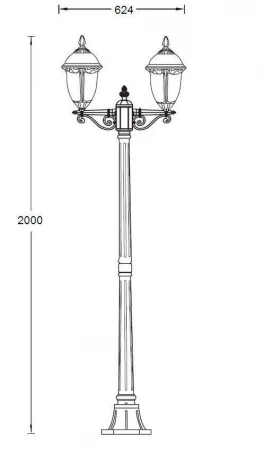 Наземный фонарь Oasis Light ST. LOUIS L 89108L A Bl