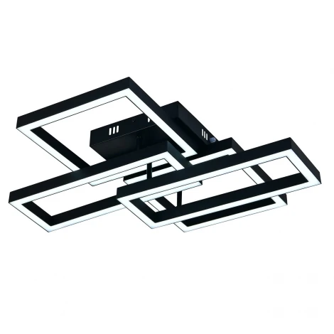 Потолочная люстра светодиодная с пультом и ночным режимом Escada Scheme ES0000025L 100006/B/4C LED*70W Black