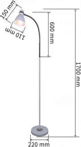 Торшер Reluce 03714-0.6-01 WH (220V)