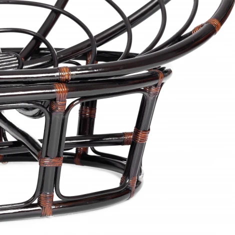 Диван MAMASAN/МАМАСАН 23/02 W /с подушкой/ 169х102х80см, античный черно-коричневый, матрац 182х119см, ткань серо-бежевая 3м 16/2 Tetchair 25284