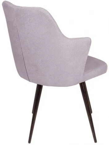 Стул поворотный на 360 градусов Hunt ромб, бархат светло-серый 26 / чёрный конус Top Concept арт.13768