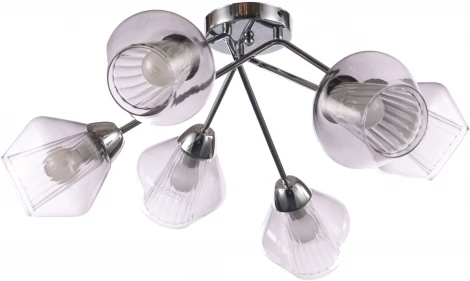 Люстра потолочная Campanula 674/6PL E27*60W Chrome