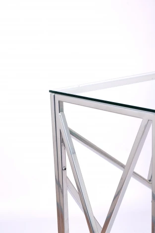 Консольный стол AllConsoles 1051-CS clear серебряный