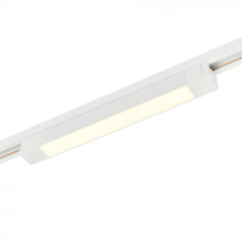 Трековый однофазный светодиодный светильник 16W 220V MyFar Лайнс MT0110-16W4K-W