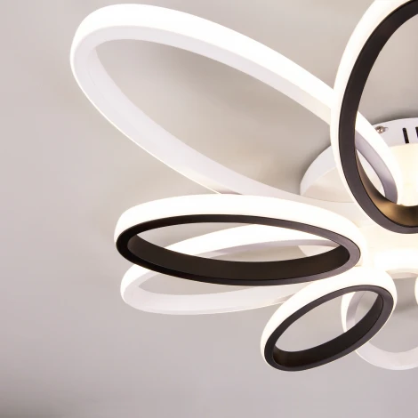 Потолочная люстра Eurosvet Blade 90137/10 белый/чёрный