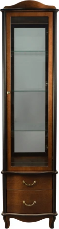 Шкаф-витрина Джульетта, орех Л Mebelik арт.008571